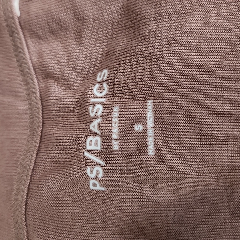 PacSun Basics Brown Cropped Tank top - Picture 2 of 4